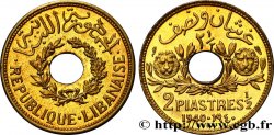 III REPUBLIC - LEBANON Essai de 2 Piastres et demie 1940 Paris MS