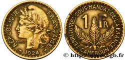 KAMERUN - FRANZÖSISCHE MANDAT 1 Franc 1924 Paris