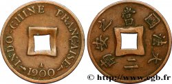 INDOCHINE FRANÇAISE 1 Sapèque (1/500 de Piastre) 1900 Paris