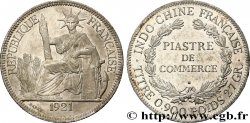 INDOCHINA 1 Piastre de Commerce 1921 Heaton