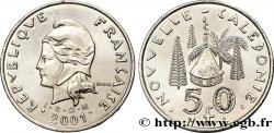 NOUVELLE CALÉDONIE 50 Francs I.E.O.M. Marianne / zébus d’élevage de Nouvelle Calédonie 2001 Paris