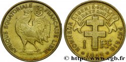 AFRIQUE ÉQUATORIALE FRANÇAISE - FRANCE LIBRE 1 Franc 1942 Prétoria