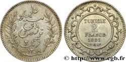 TUNISIE - PROTECTORAT FRANÇAIS 2 Francs AH1308 1891 Paris - A