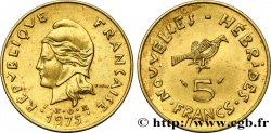 NUOVO EBRIDI (VANUATU dopo1980) 5 Francs  1975 Paris 