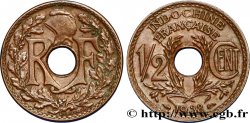 INDOCHINE FRANÇAISE 1/2 Centième 1938 Paris