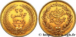 TUNISIE - PROTECTORAT FRANÇAIS 25 Piastres - 15 Francs AH 1308 frappe au nom d’Ali Bey 1891 Paris