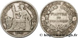 FRENCH INDOCHINA 1 Piastre de Commerce 1896 Paris