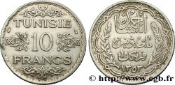 TUNISIE - PROTECTORAT FRANÇAIS 10 Francs au nom du Bey Ahmed datée 1353 1934 Paris