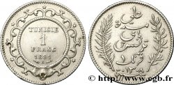 TUNEZ - Protectorado Frances 1 Franc AH1308 1891 Paris