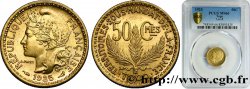 TOGO - TERRITOIRES SOUS MANDAT FRANÇAIS 50 centimes, pré-série de Morlon poids lourd, 2,5 grammes 1925 Paris