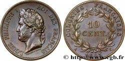 FRENCH COLONIES - Louis-Philippe, for Marquesas Islands 10 Centimes 1843 Paris