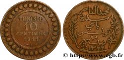 TUNISIA - FRENCH PROTECTORATE 10 Centimes AH1329 1911 Paris