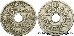 TUNISIA - Protettorato Francese 25 Centimes AH1337 1918 Paris