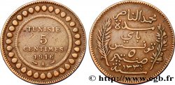 TUNISIA - Protettorato Francese 5 Centimes AH1334 1916 Paris 