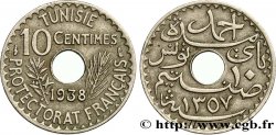 TUNISIA - FRENCH PROTECTORATE 10 Centimes AH1358 1938 Paris