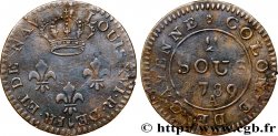 GUYANA FRANCESA 2 Sous colonies de Cayenne 4e type 1789 Paris - A