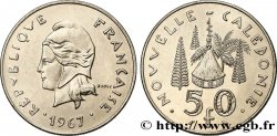 NUOVA CALEDONIA 50 Francs, frappe courante 1967 Paris