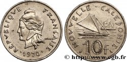 NEW CALEDONIA 10 Francs 1970 Paris