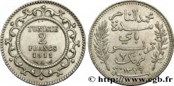 TUNESIEN - Französische Protektorate  2 Francs AH1329 1911 Paris - A