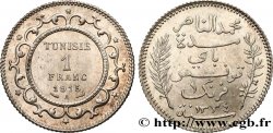 TUNISIA - French protectorate 1 Franc AH1334 1915 Paris