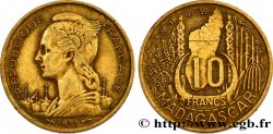 MADAGASCAR - UNION FRANCESE 10 Francs 1953 Paris 