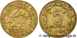 FRANZÖSISCHE EQUATORIAL AFRICA - KAMERUN 5 Francs 1958 Paris