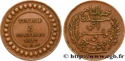 TUNISIA - FRENCH PROTECTORATE 5 Centimes AH1336 1917 Paris