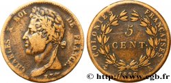 COLONIAS FRANCESAS - Charles X, para Guayana 5 Centimes Charles X 1830 Paris - A