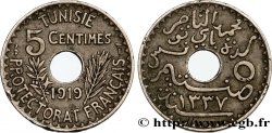 TUNISIA - French protectorate 5 Centimes AH 1337 1919 Paris