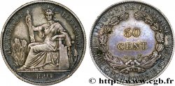 INDOCHINE FRANÇAISE 50 Centièmes 1894 Paris TTB+/SUP