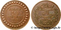 TUNISIA - French protectorate 10 Centimes AH1336 1917 Paris