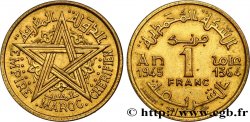 MAROC - PROTECTORAT FRANÇAIS 1 Franc AH 1364 1945 Paris SUP