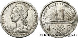 SAINT PIERRE AND MIQUELON 1 Franc Marianne type Union Française / voilier 1948 Paris