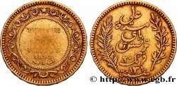 TUNEZ - Protectorado Frances 20 Francs or Bey Ali AH 1309 1892 Paris