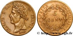 COLONIAS FRANCESAS - Charles X, para Guayana y Senegal 5 Centimes Charles X 1825 Paris