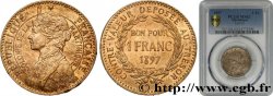 ÎLE DE LA MARTINIQUE Bon pour 1 Franc 1897