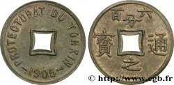 TONKIN French Protectorate 1/600 de Piastre 1905 Paris MS