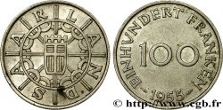 SAARLAND 100 Franken 1955 Paris