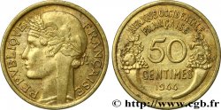 AFRICA OCCIDENTALE FRANCESA 50 Centimes Morlon 1944 Londres