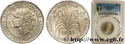 GUADELOUPE Bon pour 50 Centimes indien caraïbe 1921
