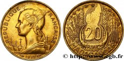 MADAGASCAR French Union 20 Francs 1953 Paris