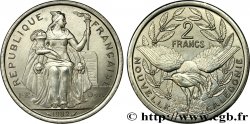 NEUKALEDONIEN 2 Francs I.E.O.M. représentation allégorique de Minerve / Kagu, oiseau de Nouvelle-Calédonie 1982 Paris