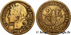 TOGO - MANDATO FRANCESE 2 Francs 1924 Paris