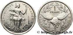NUEVA CALEDONIA 1 Franc I.E.O.M. représentation allégorique de Minerve / Kagu, oiseau de Nouvelle-Calédonie 1988 Paris