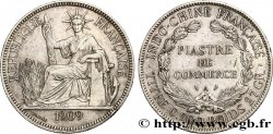 INDOCHINA 1 Piastre de Commerce 1909 Paris