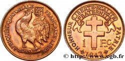 AFRICA EQUATORIALE FRANCESE - Forze Francesi Liberi 1 Franc 1943 Prétoria