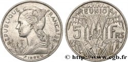 REUNION 5 Francs Marianne / canne à sucre 1969 Paris