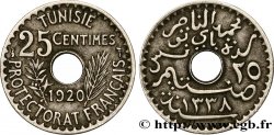 TUNISIE - PROTECTORAT FRANÇAIS 25 Centimes AH1338 1920 Paris