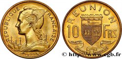ISLA DE LA REUNIóN 10 Francs Marianne / armes de Saint Denis de la Réunion 1973 Paris