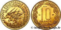 AFRICA EQUATORIALE FRANCESE - CAMERUN Essai de 10 Francs 1958 Paris